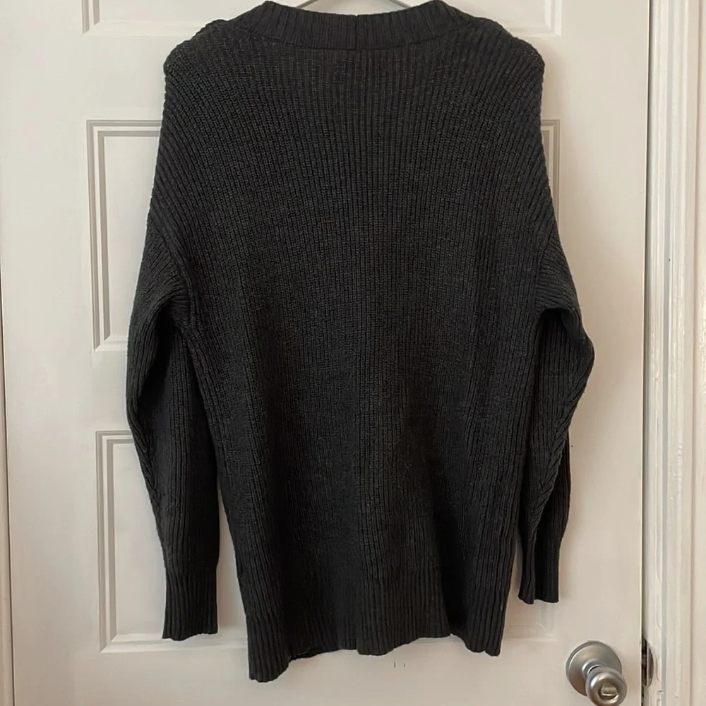 American Eagle Oversized Cotton Blend Cardigan - Picture 2 of 4